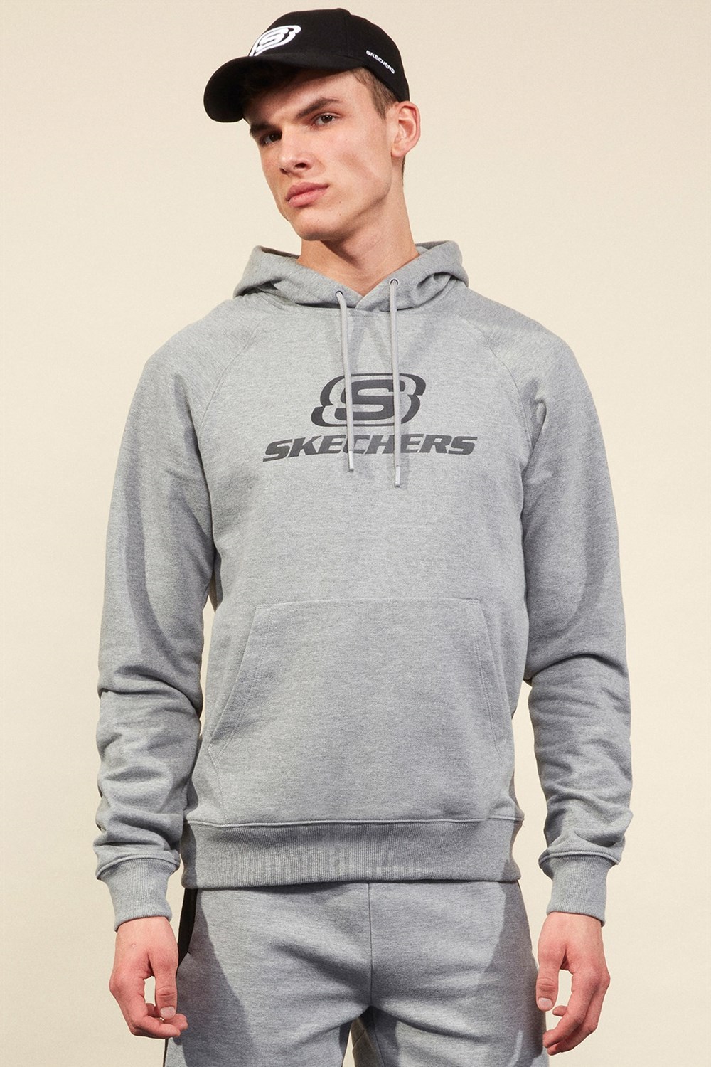 Skechers Lw Fleece M Hoodie Sweatshirt Erkek Gri Sweatshirt - S202005-036