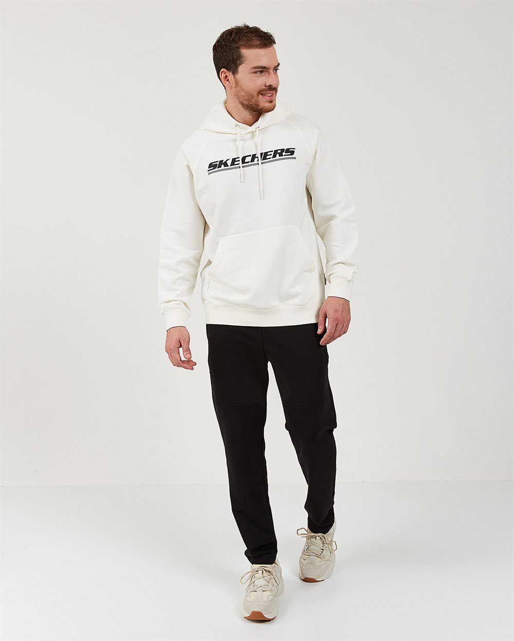 Skechers Lw Fleece M Logo Printed Hoodie Erkek Sweatshirts - S202078-102