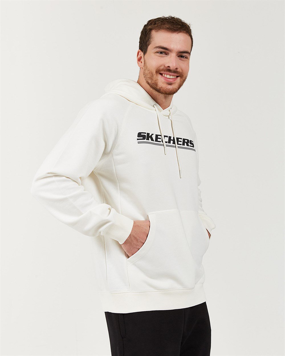 Skechers Lw Fleece M Logo Printed Hoodie Erkek Sweatshirts - S202078-102