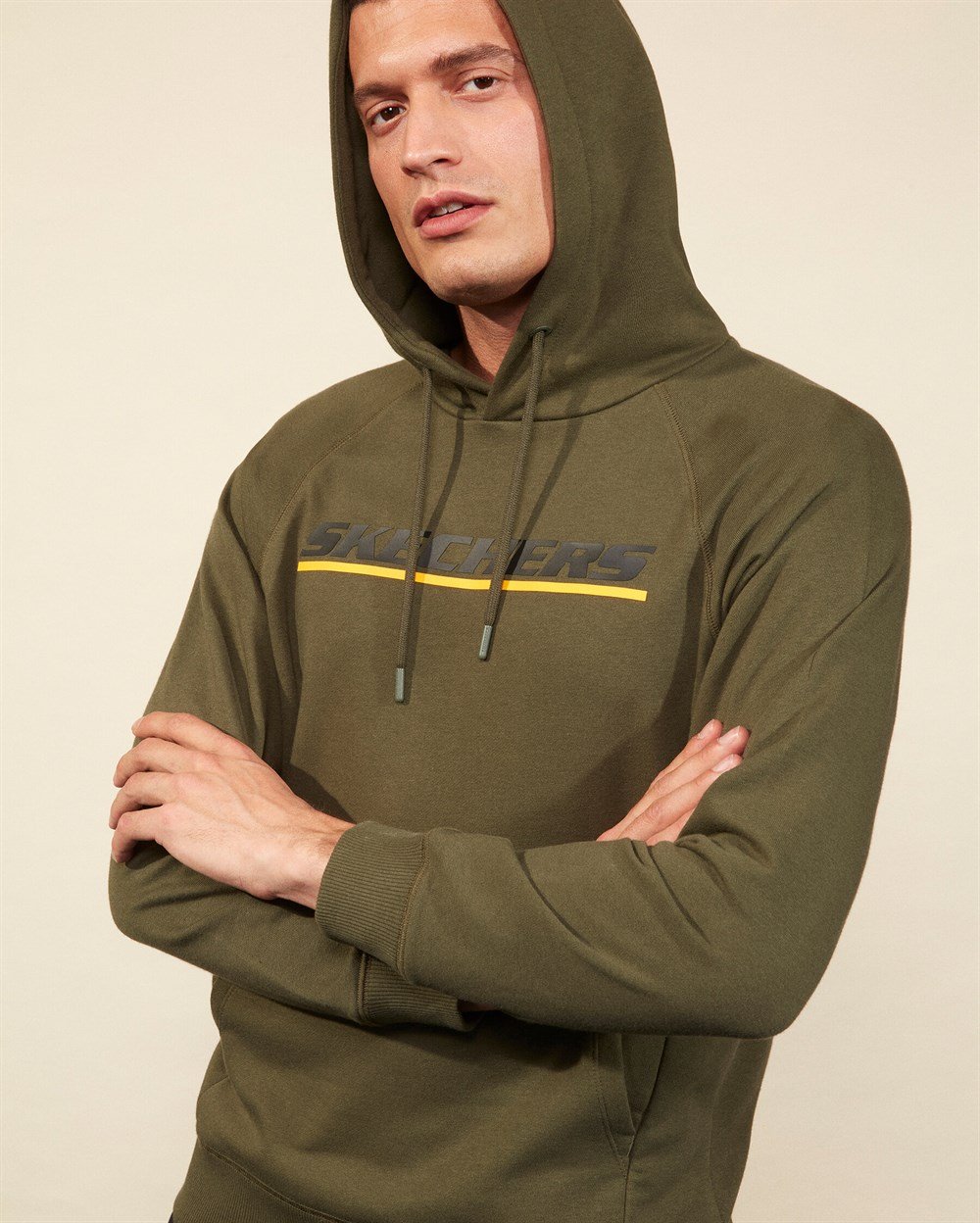 Skechers Lw Fleece M Logo Printed Hoodie Erkek Sweatshirts - S202078-801