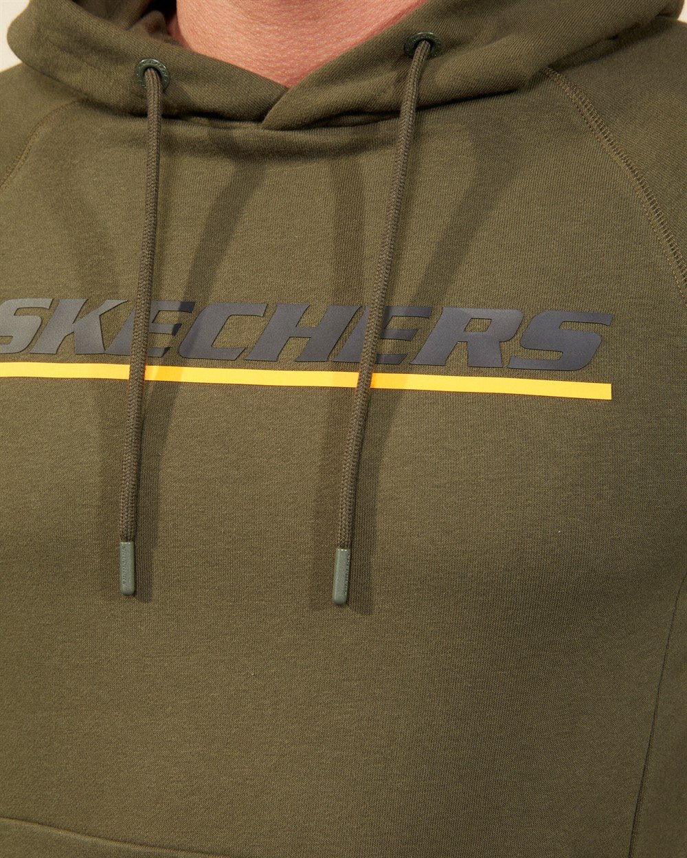 Skechers Lw Fleece M Logo Printed Hoodie Erkek Sweatshirts - S202078-801