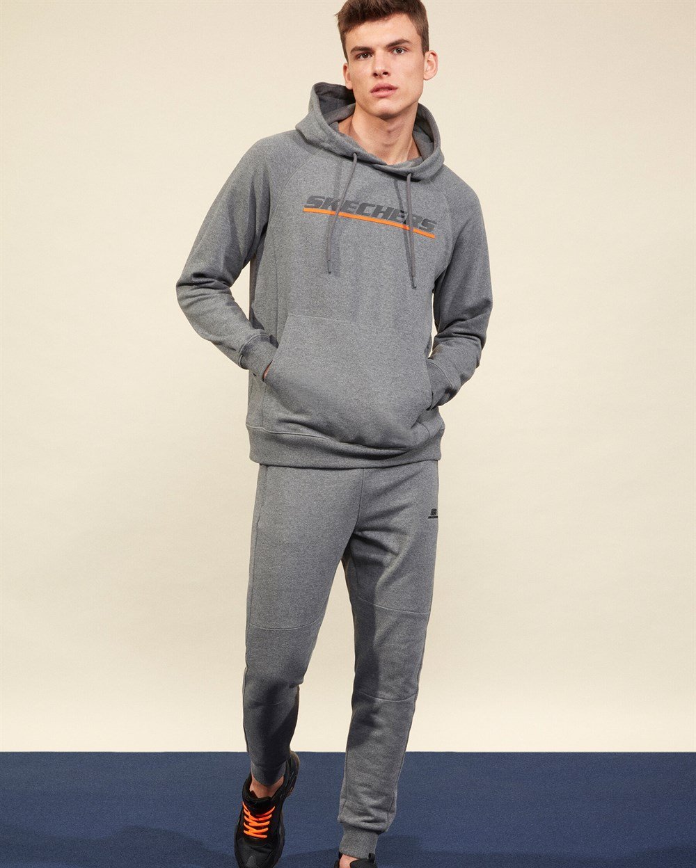 Skechers Lw Fleece M Logo Printed Hoodie Erkek Sweatshirts - S202078-037