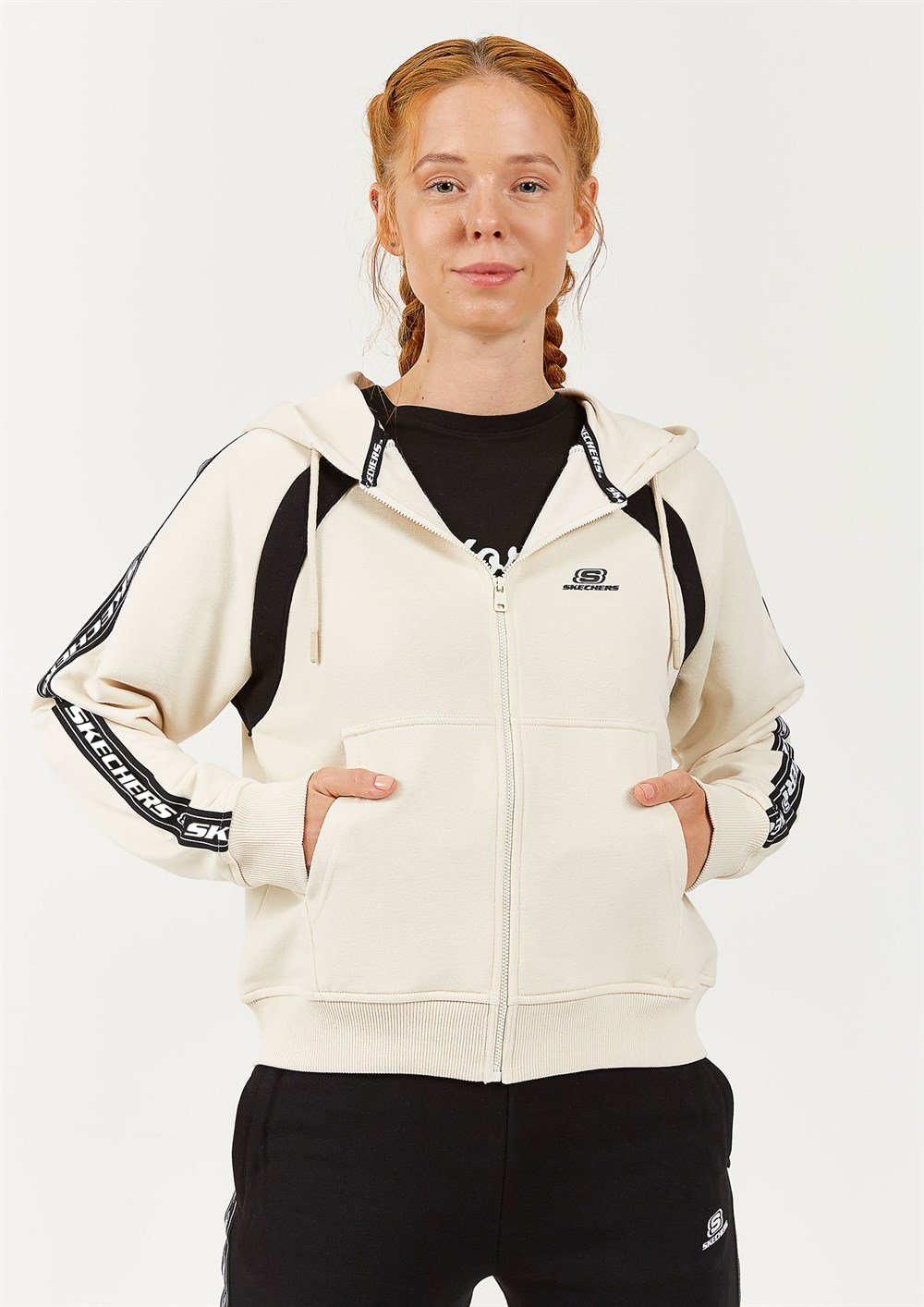 Skechers Lw Fleece W Colorblock Zip Hoodie Kadın Sweatshirts - S202037-580