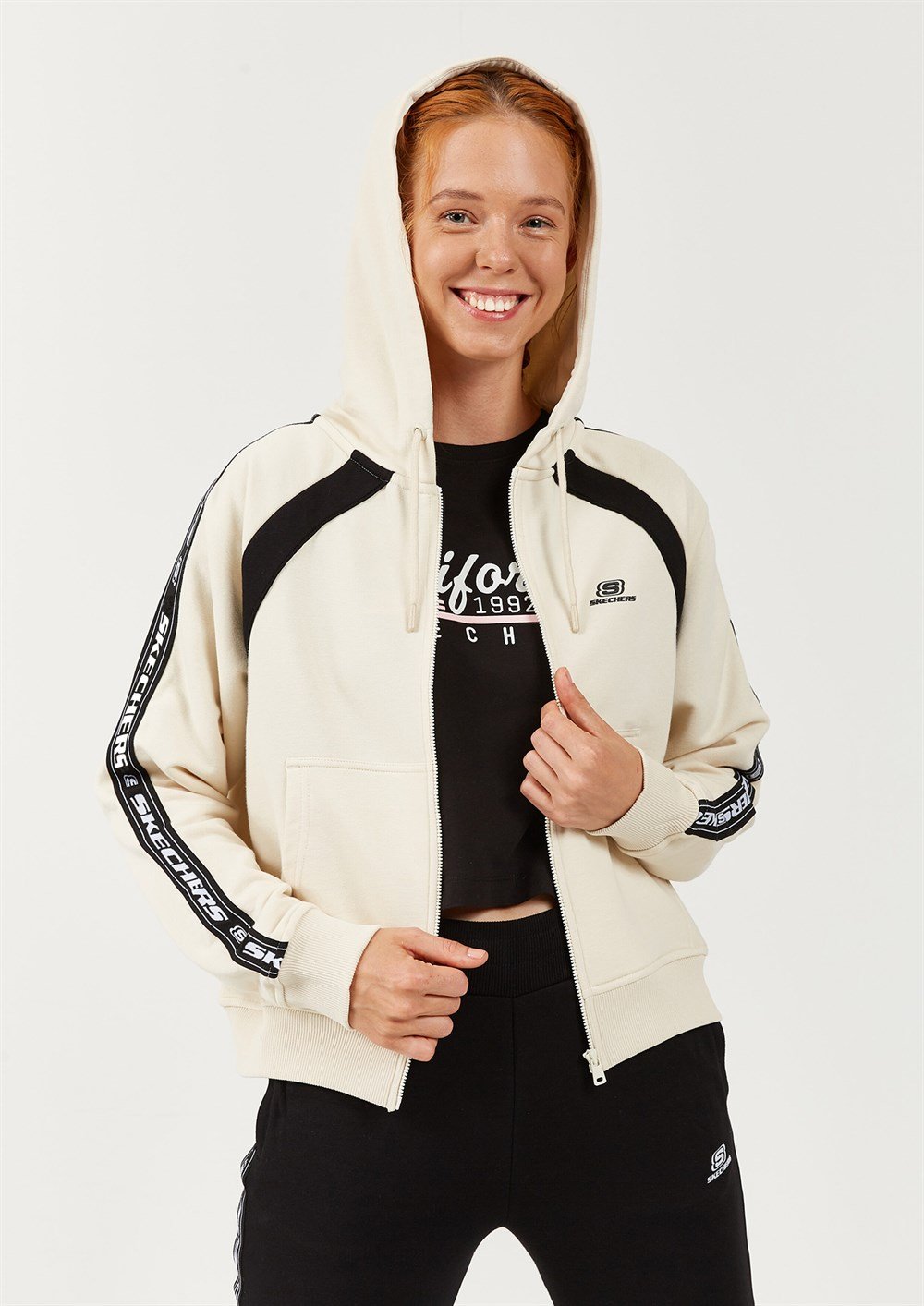 Skechers Lw Fleece W Colorblock Zip Hoodie Kadın Sweatshirts - S202037-580