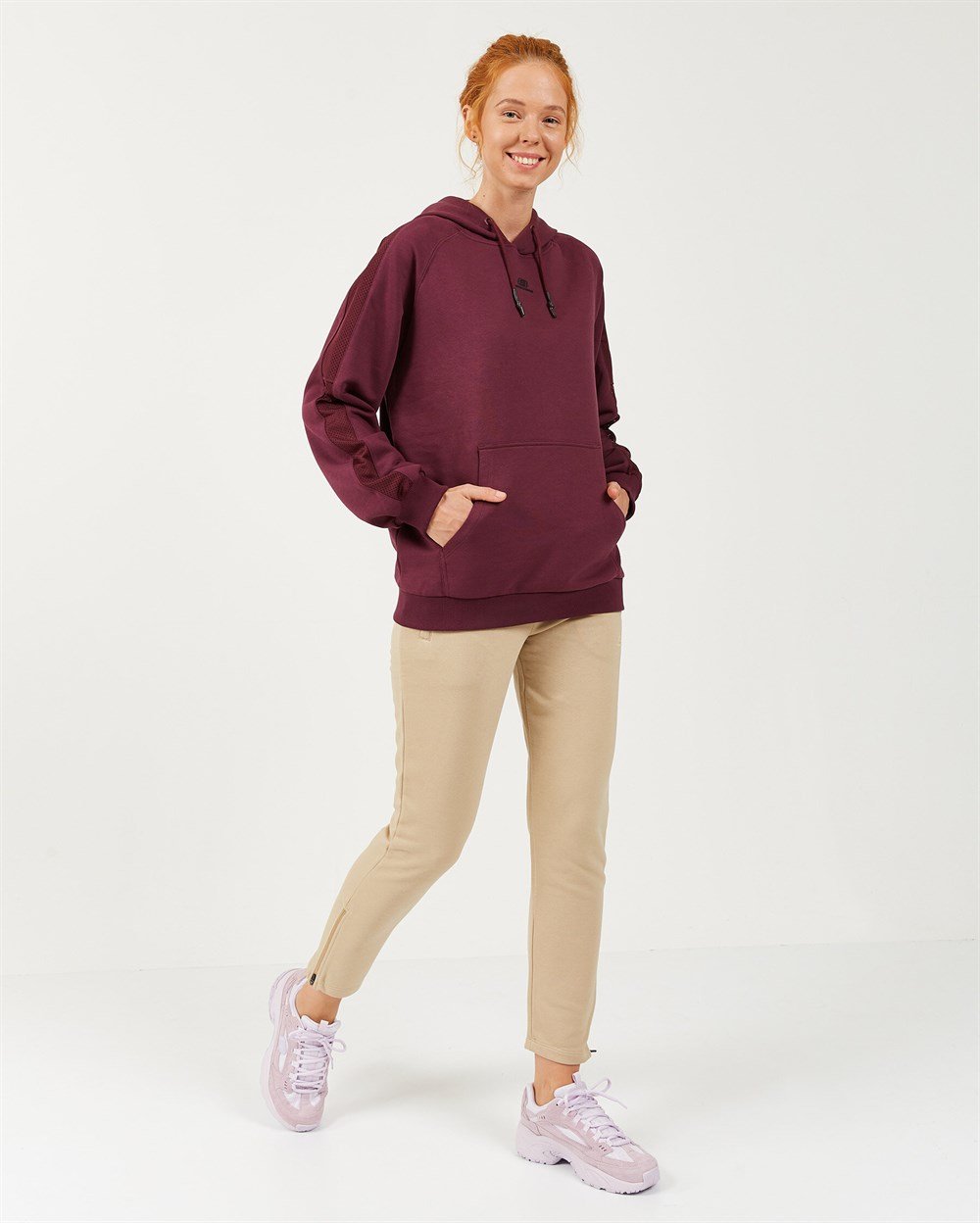 Skechers Lw Fleece W Mesh Detail Hoodie Kadın Sweatshirts - S202030-500