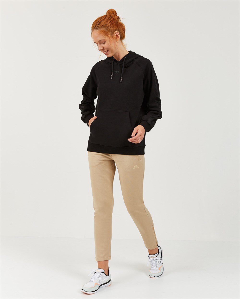 Skechers Lw Fleece W Mesh Detail Hoodie Kadın Sweatshirts - S202030-001