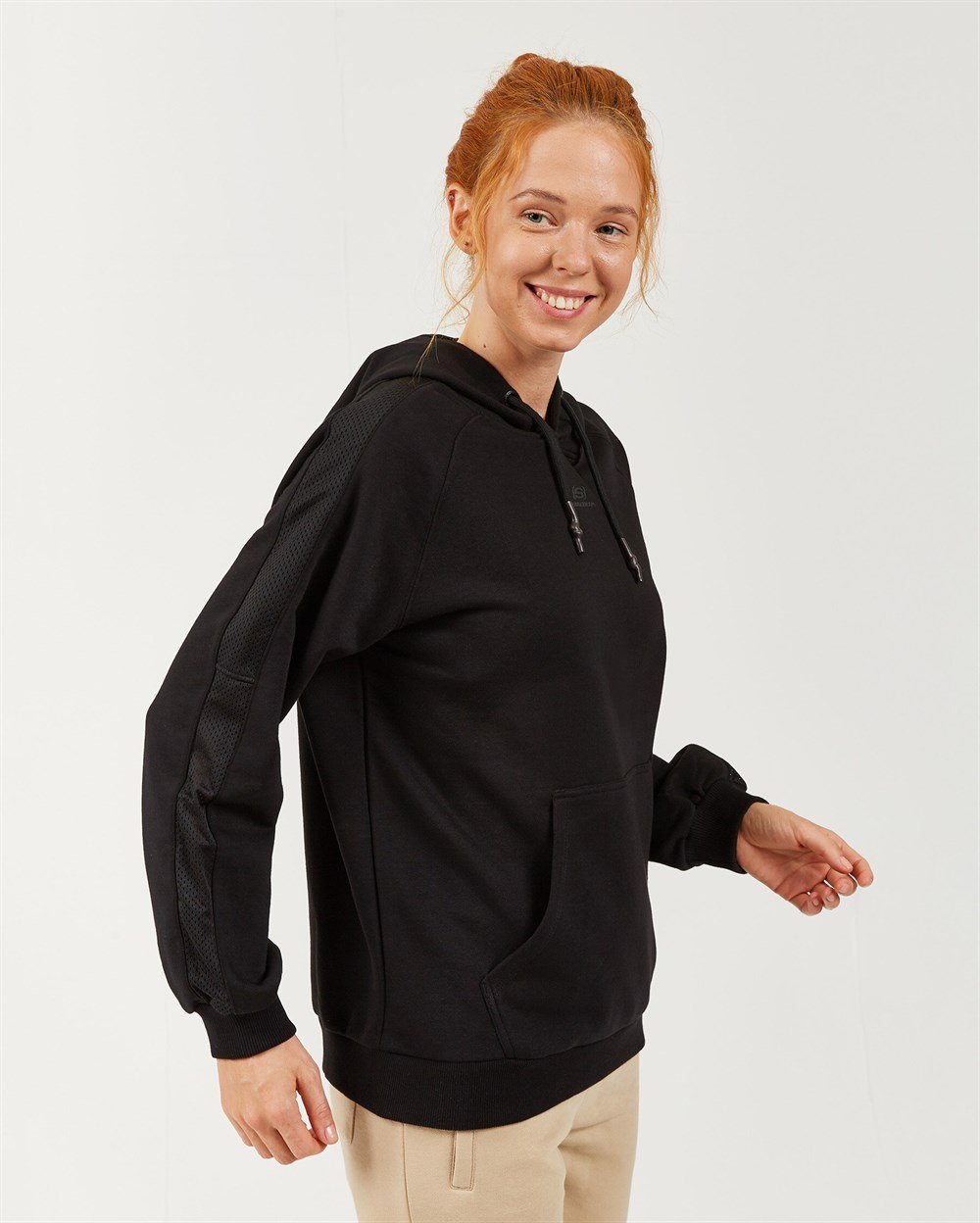 Skechers Lw Fleece W Mesh Detail Hoodie Kadın Sweatshirts - S202030-001