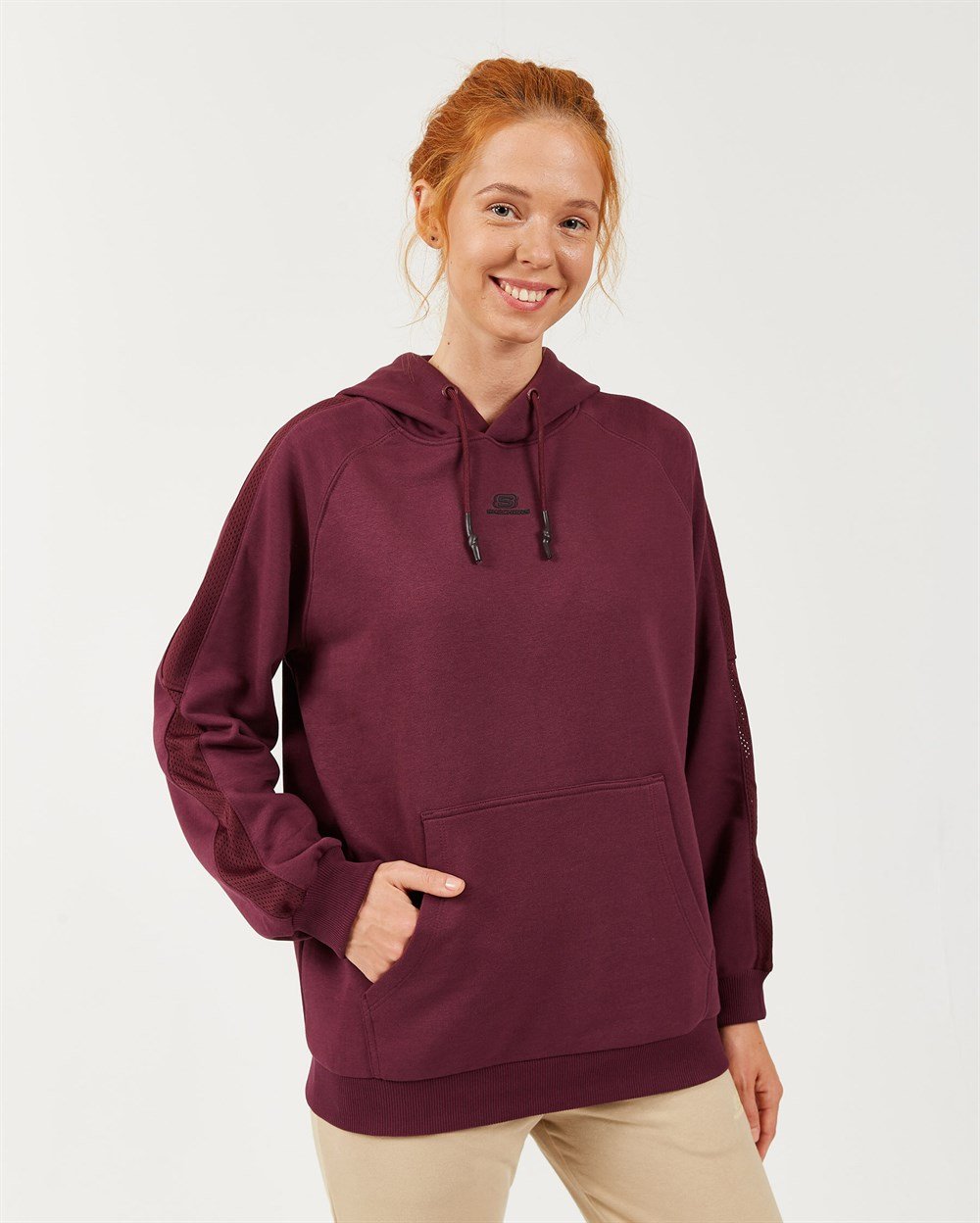 Skechers Lw Fleece W Mesh Detail Hoodie Kadın Sweatshirts - S202030-500
