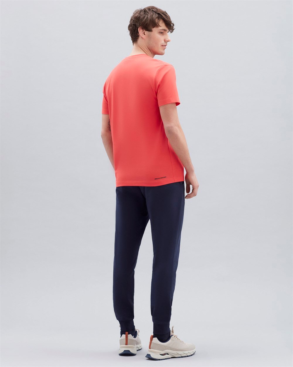 Skechers M Chest Logo T-Shirt Erkek Kırmızı Günlük T-shirt - S212938-600