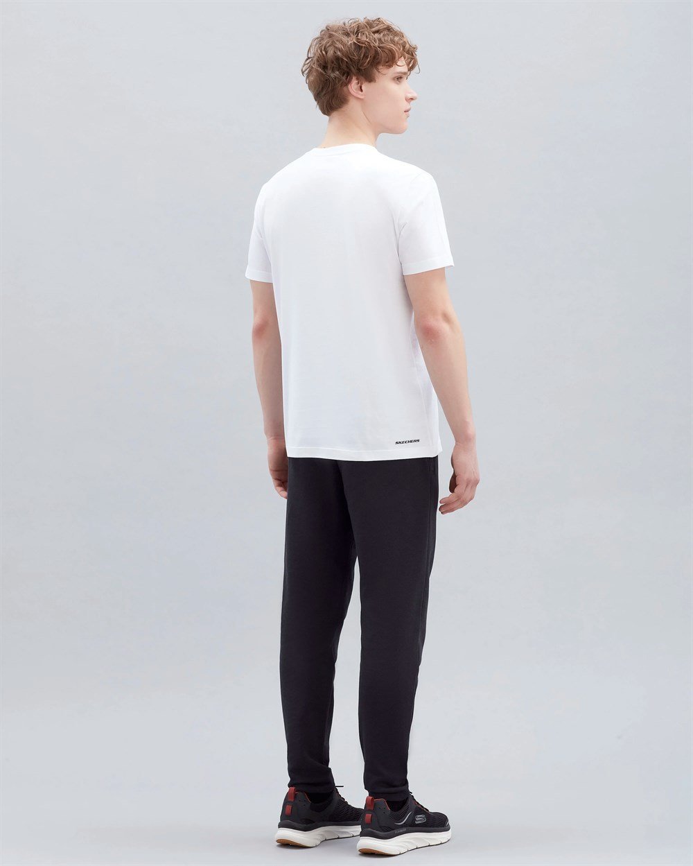 Skechers M Graphic Tee Big Logo T-Shirt Erkek Beyaz Günlük T-shirt - S221059-102