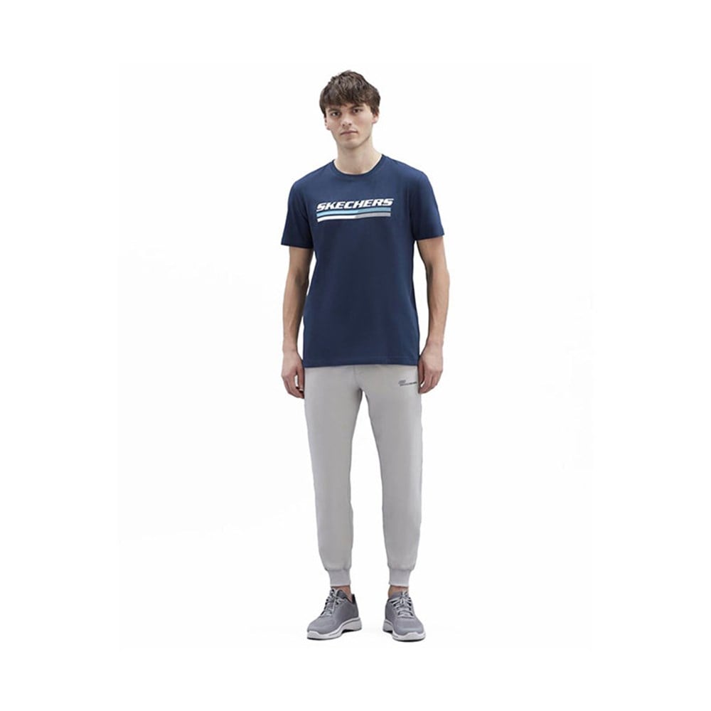 Skechers M Graphic Tee Big Logo T-Shirt Erkek Lacivert Günlük T-shirt - S221059-410