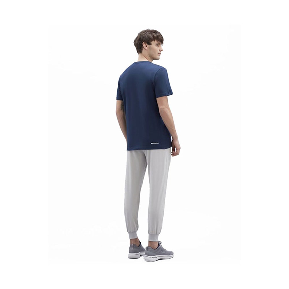 Skechers M Graphic Tee Big Logo T-Shirt Erkek Lacivert Günlük T-shirt - S221059-410