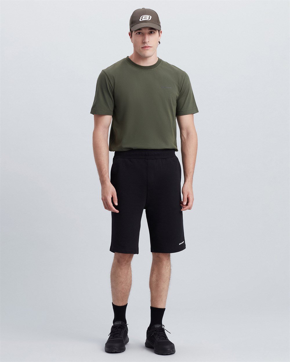 Skechers M New Basics Short Erkek Gri Günlük Şort - S212269-003