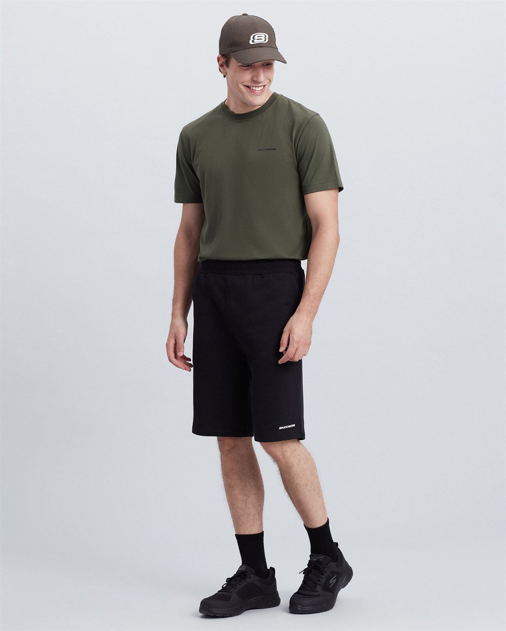 Skechers M New Basics Short Erkek Gri Günlük Şort - S212269-003