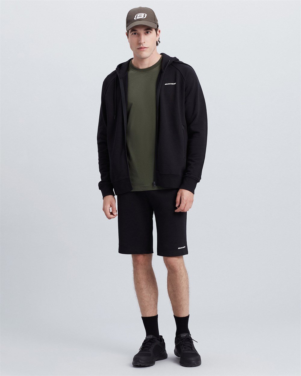 Skechers M New Basics Short Erkek Gri Günlük Şort - S212269-003