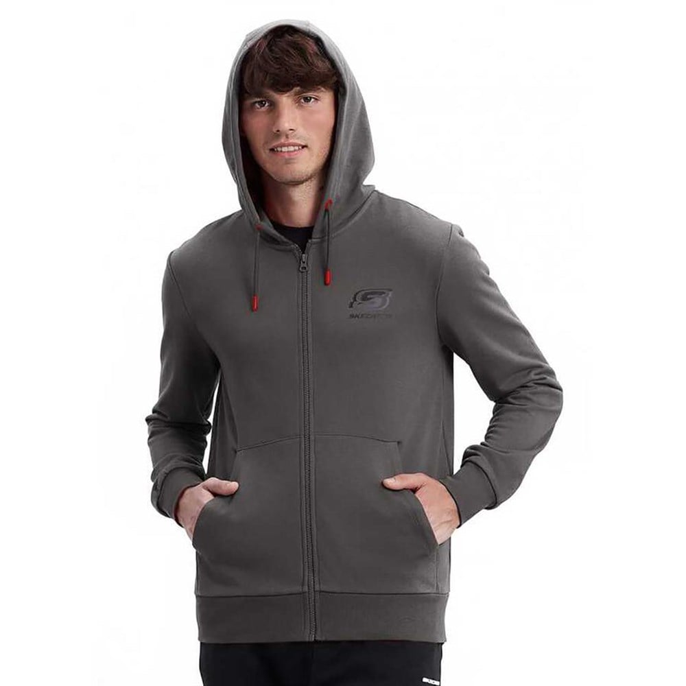 Skechers M Summits Full Zip Hoodie Erkek Siyah Sweatshirt - S212407-003