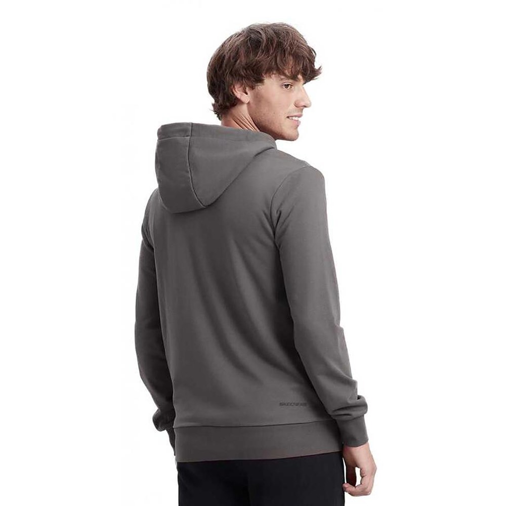 Skechers M Summits Full Zip Hoodie Erkek Siyah Sweatshirt - S212407-003