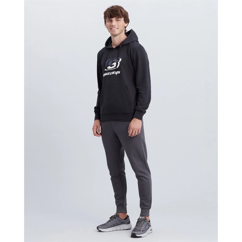 Skechers M Summits Hoodie Erkek Siyah Sweatshirt - S212406-001