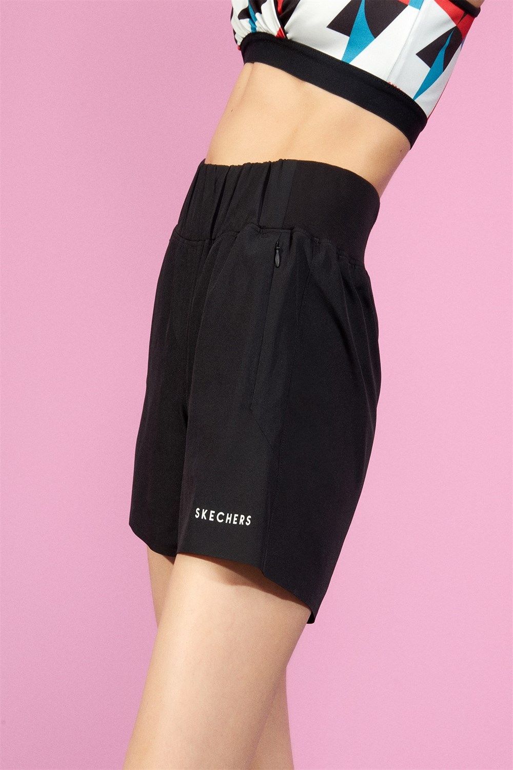 Skechers Micro Collection W 3,5 İnch Short Kadın Siyah Şort -  S211176-001