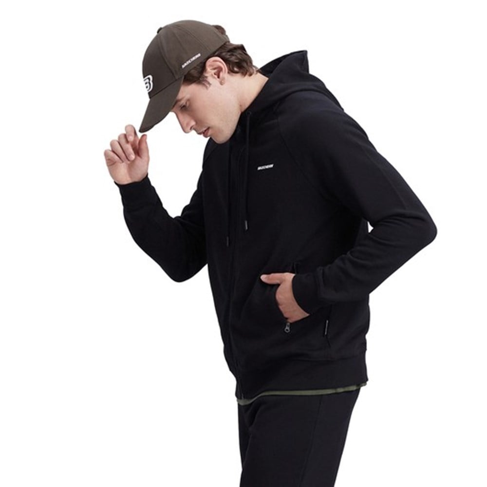 Skechers New Basics M Full Zip Hoodie Erkek Siyah Sweatshirt - S212267-001