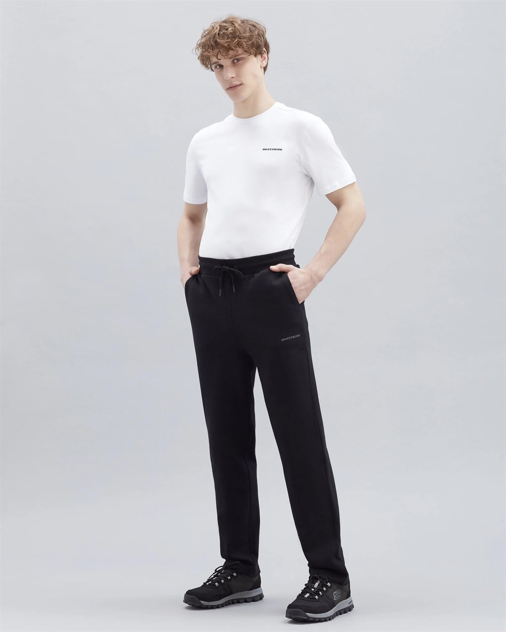 Skechers New Basics M Regular Sweatpant Erkek Siyah Günlük Eşofman Altı - S221480-001