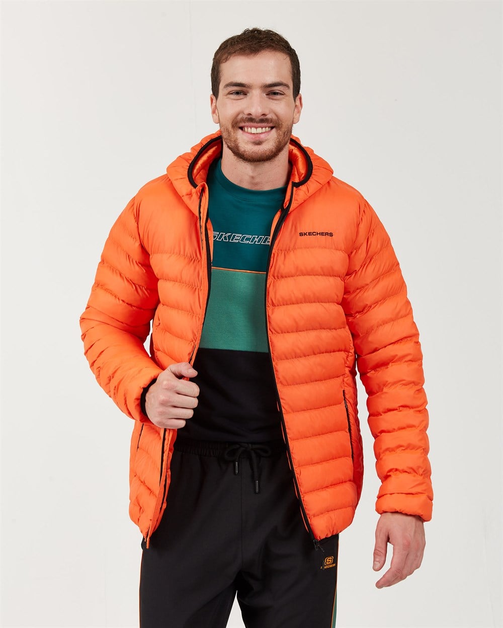 Skechers Outerwear M Padded Lightweight Jacket Erkek Ceket - S202063-700