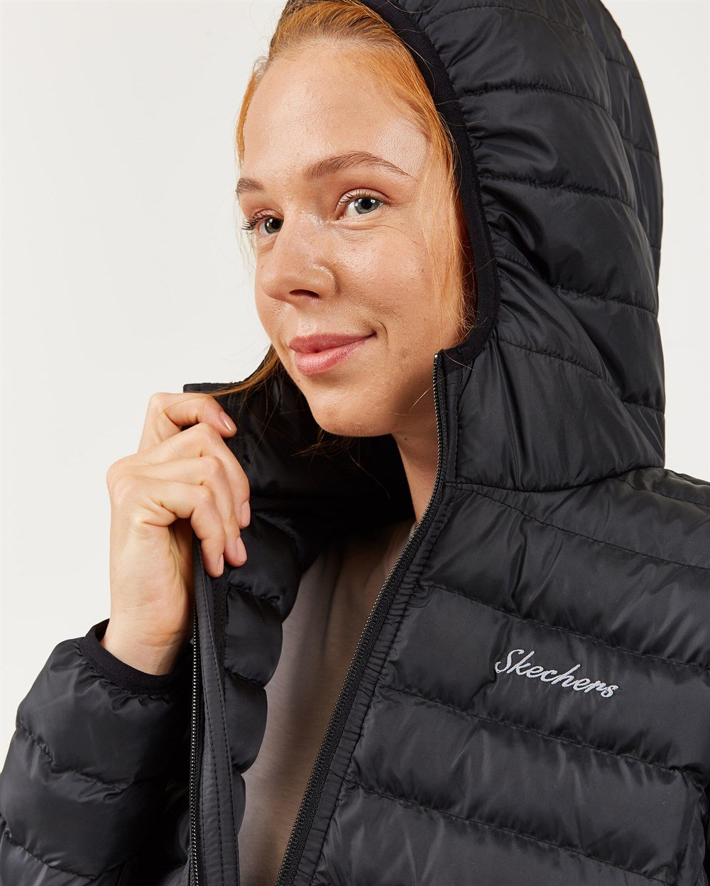 Skechers Outerwear W Padded St Hd Lightweight Jacket Kadın Mont & Kaban - S202117-001