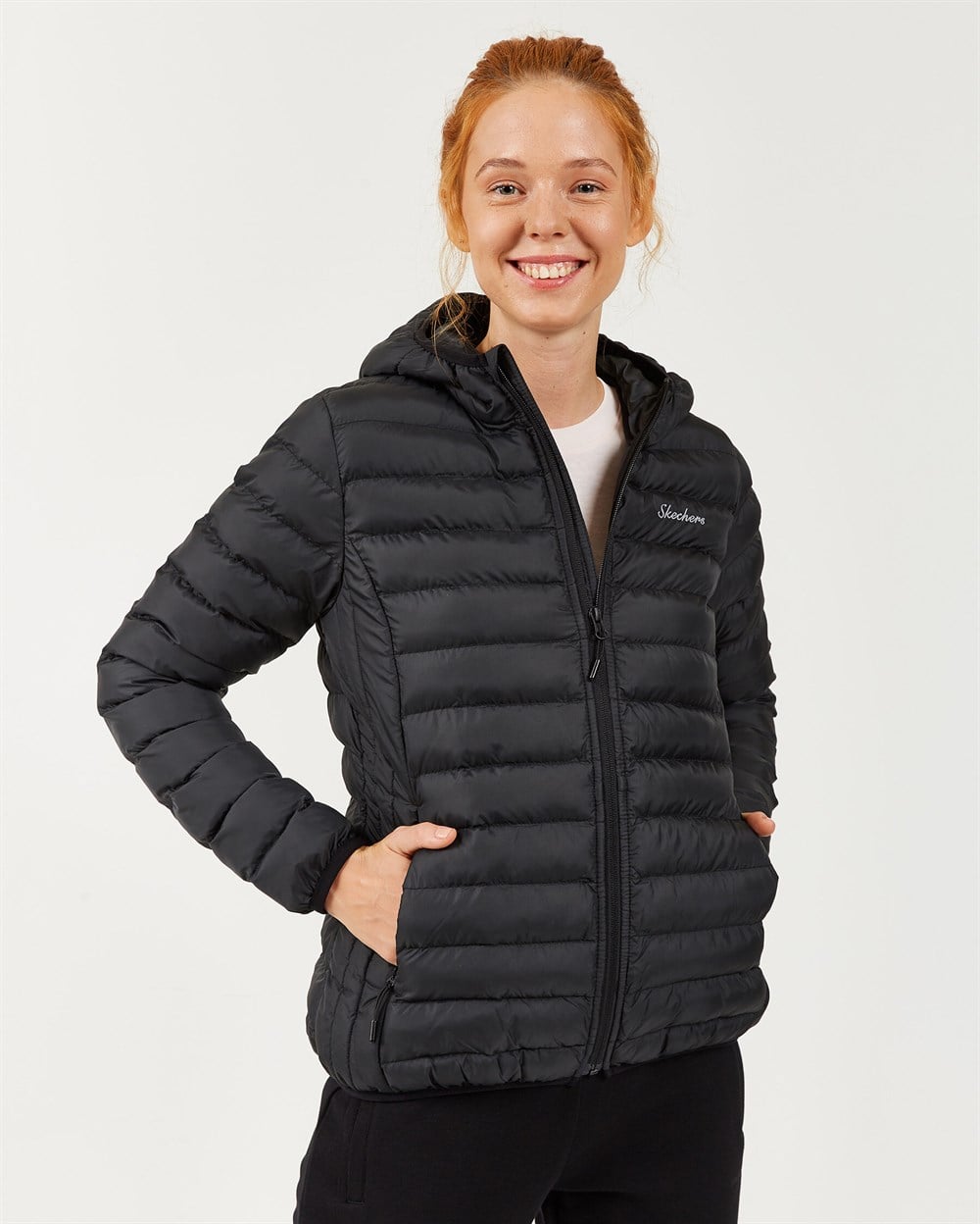 Skechers Outerwear W Padded St Hd Lightweight Jacket Kadın Mont & Kaban - S202117-001