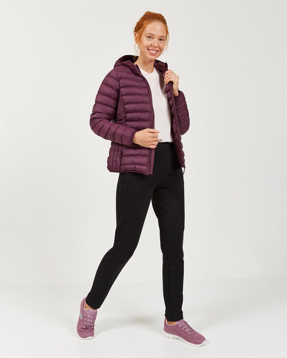 Skechers Outerwear W Padded St Hd Lightweight Jacket Kadın Ceket - S202117-500