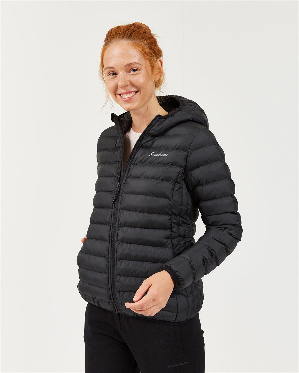 Skechers Outerwear W Padded St Hd Lightweight Jacket Kadın Mont & Kaban - S202117-001