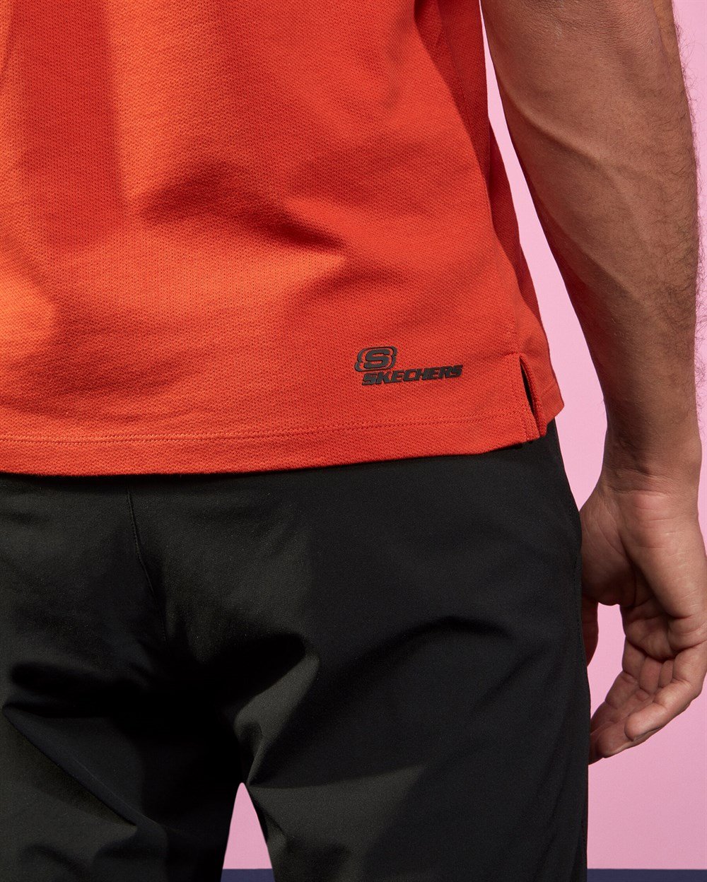 Skechers Polo M Short Sleeve Polo Erkek Turuncu Üst & T-shirt - S211800-700