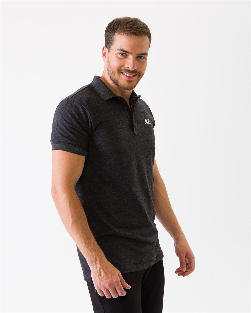Skechers Polo S M Basic Sport Pique Polo T-Shirt Erkek Üst & T-shirt - S201030-001