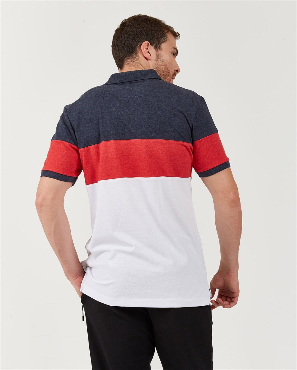 Skechers Polo S M Colorblock Sport Pique Polo T-Shirt Erkek Üst & T-shirt - S201047-410
