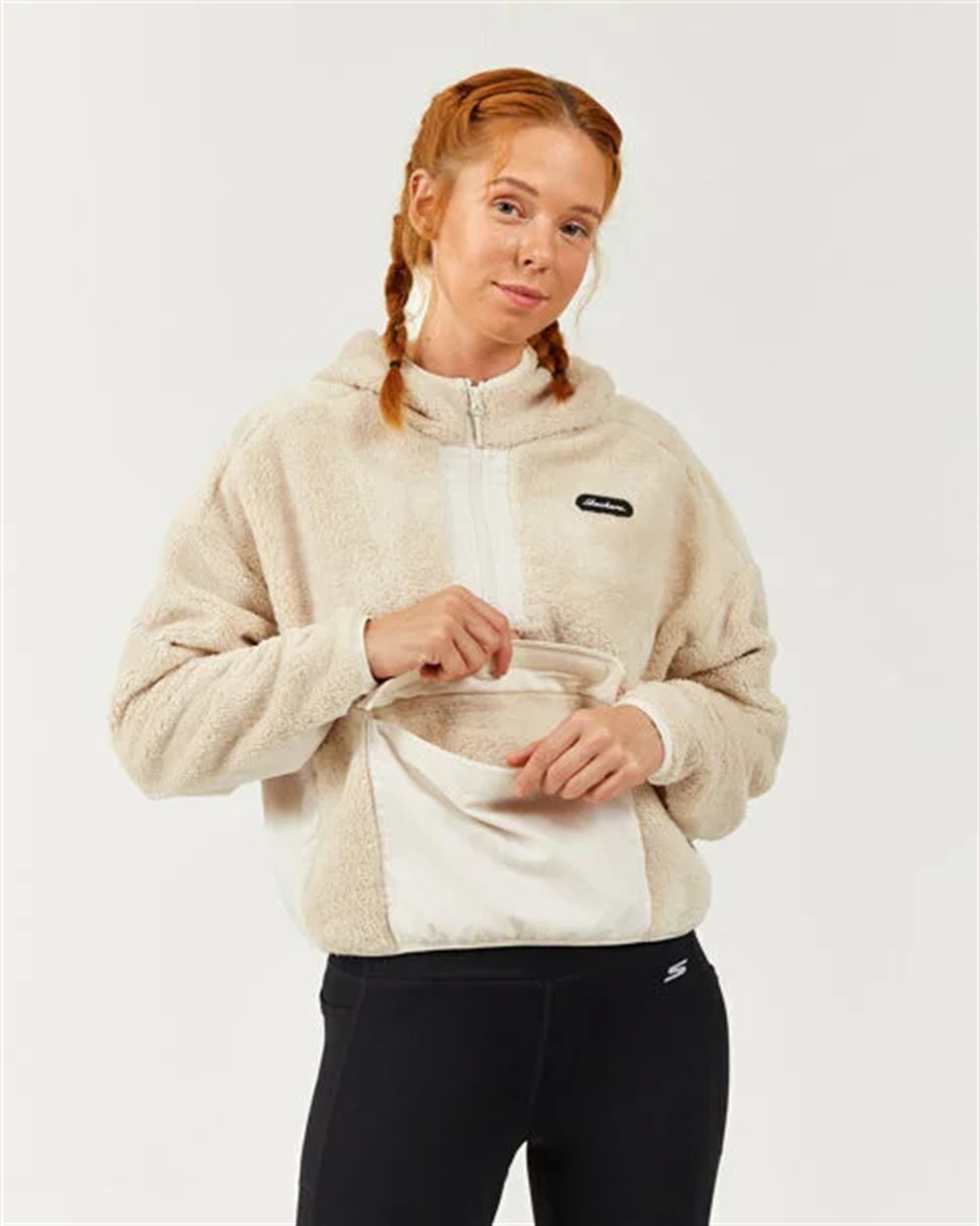 Skechers Sherpa W 14 Zip Hoodie Kadın Sweatshirt Polar - S202194-580