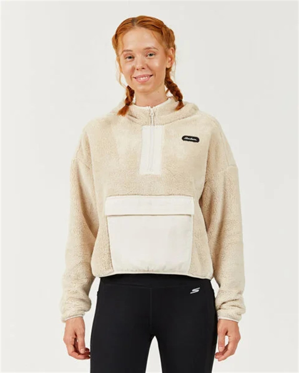 Skechers Sherpa W 14 Zip Hoodie Kadın Sweatshirt Polar - S202194-580
