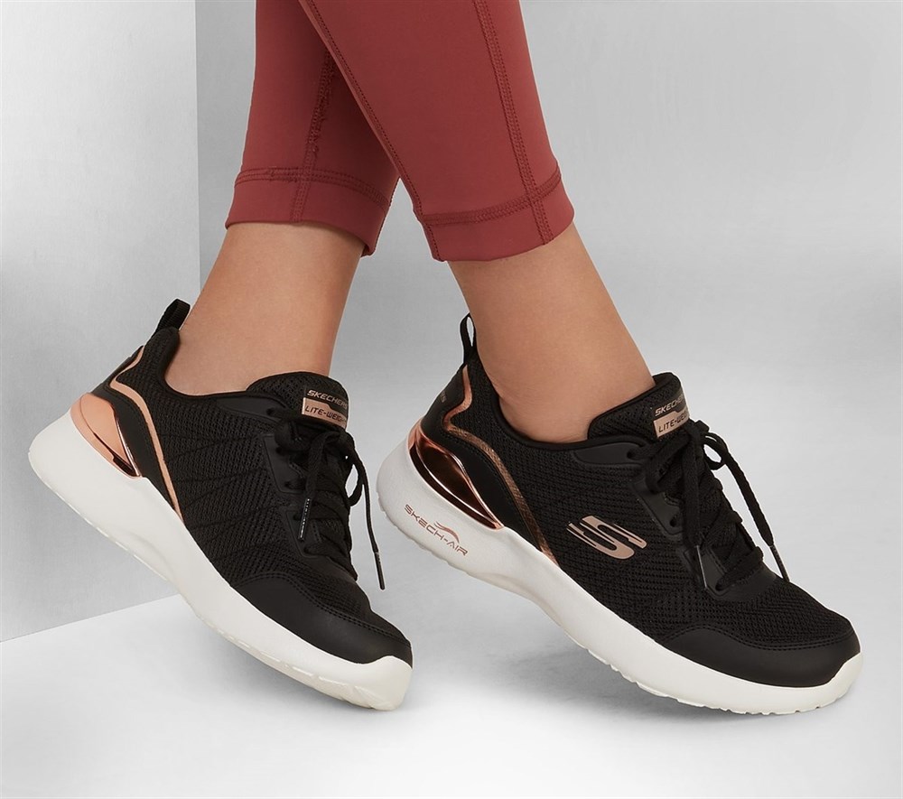 Skechers Skech-Air Dynamight Kadın Siyah Günlük Ayakkabı - 149660 BKRG