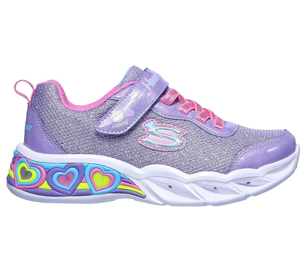 Skechers Sweetheart Lights - Shimmer S Kız Çocuk Mor Günlük Ayakkabı - 302304L LVMT