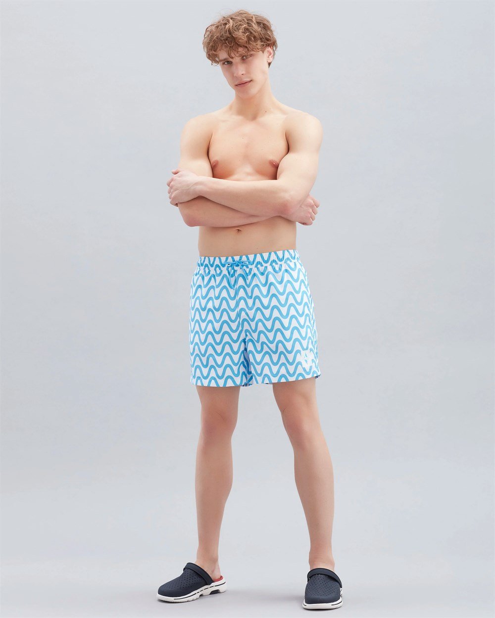 Skechers Swimwear M 5 İnch Swimshort Erkek Mavi Günlük Şort - S221080-400
