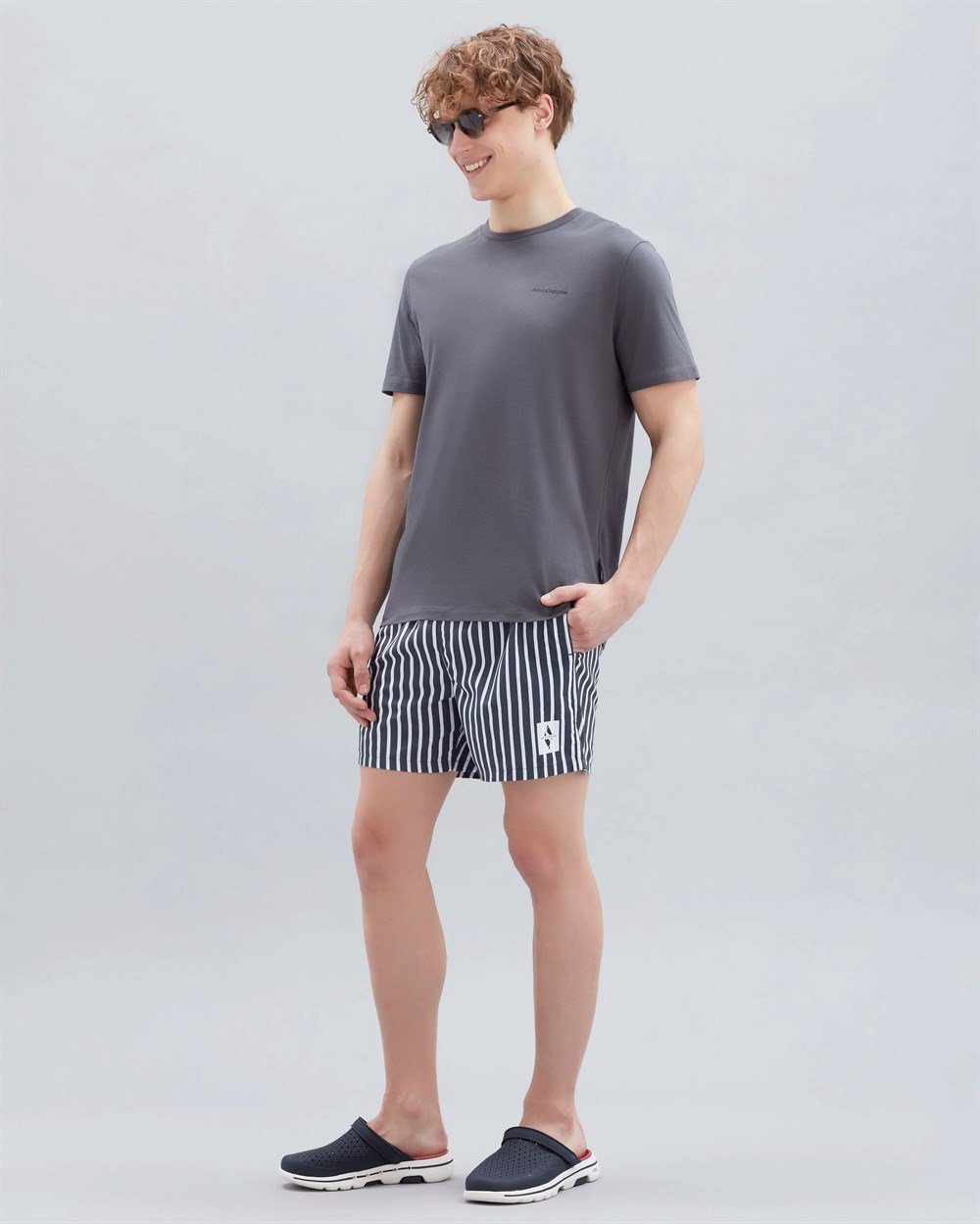 Skechers Swimwear M 5 İnch Swimshort Erkek Lacivert Günlük Şort - S221062-410