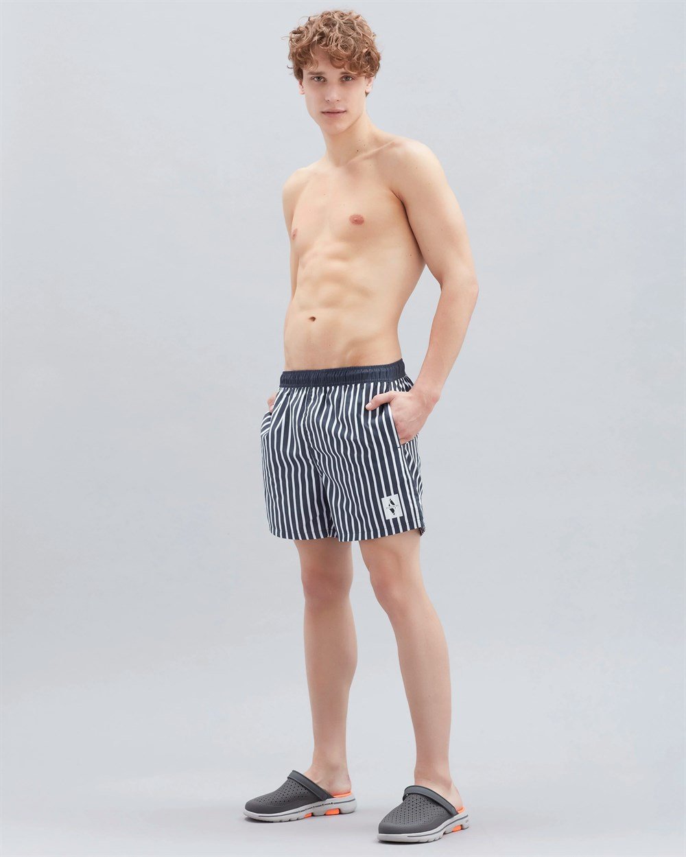 Skechers Swimwear M 5 İnch Swimshort Erkek Lacivert Günlük Şort - S221062-410