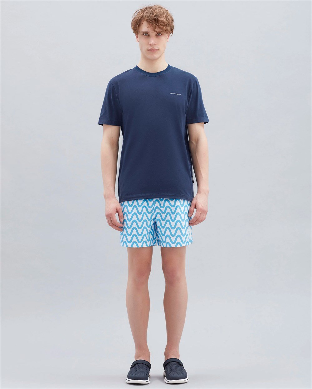 Skechers Swimwear M 5 İnch Swimshort Erkek Mavi Günlük Şort - S221080-400