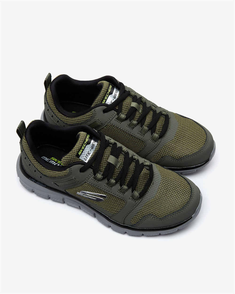 Skechers Track - Knockhill Erkek Yeşil Günlük Spor Ayakkabı - 232001 OLBK