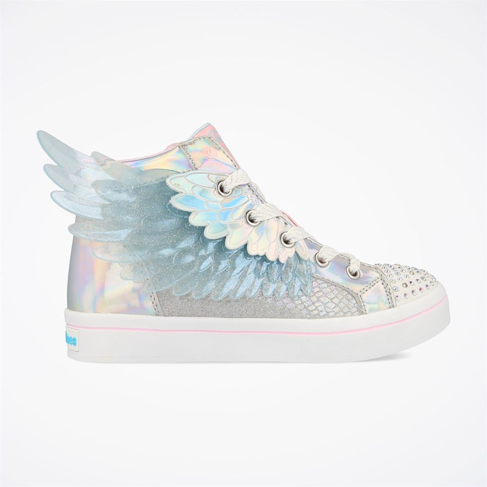 Skechers Twi-Lites 2.0 - Unicorn Wings Kız Çocuk Gümüş Günlük Ayakkabı - 314401L SLPK