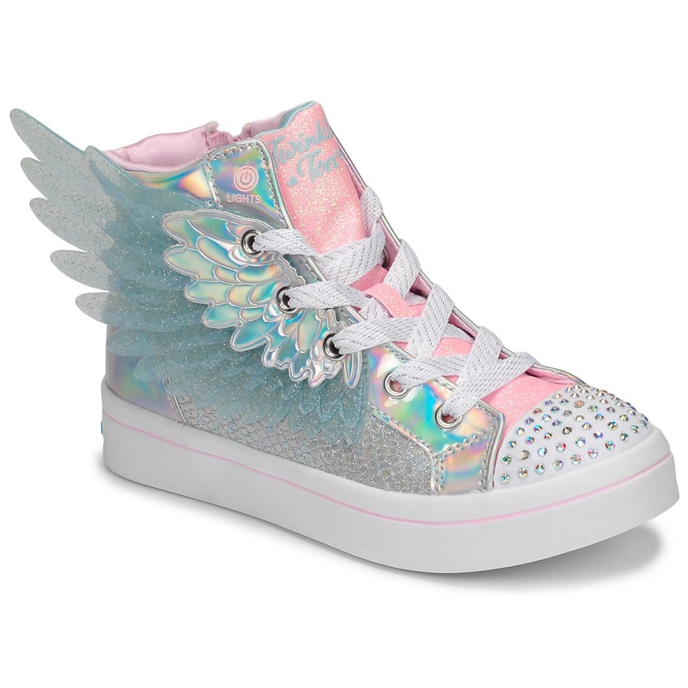 Skechers Twi-Lites 2.0 - Unicorn Wings Kız Çocuk Gümüş Günlük Ayakkabı - 314401L SLPK