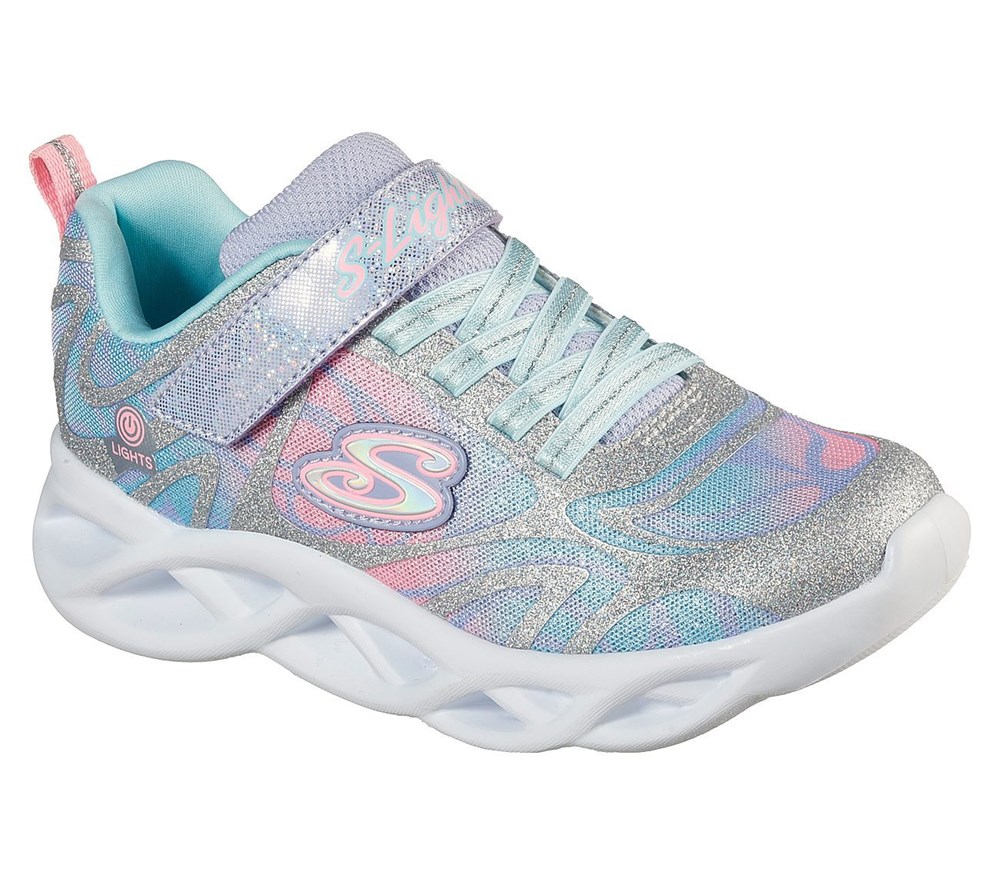 Skechers Twisty Brights-Dazzle Flash Kız Çocuk Gümüş Günlük Ayakkabı - 302305L SMLT
