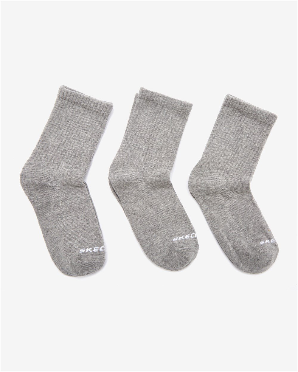 Skechers U 3 Pack Crew Cut Socks Unisex Gri Çorap - S212283-035