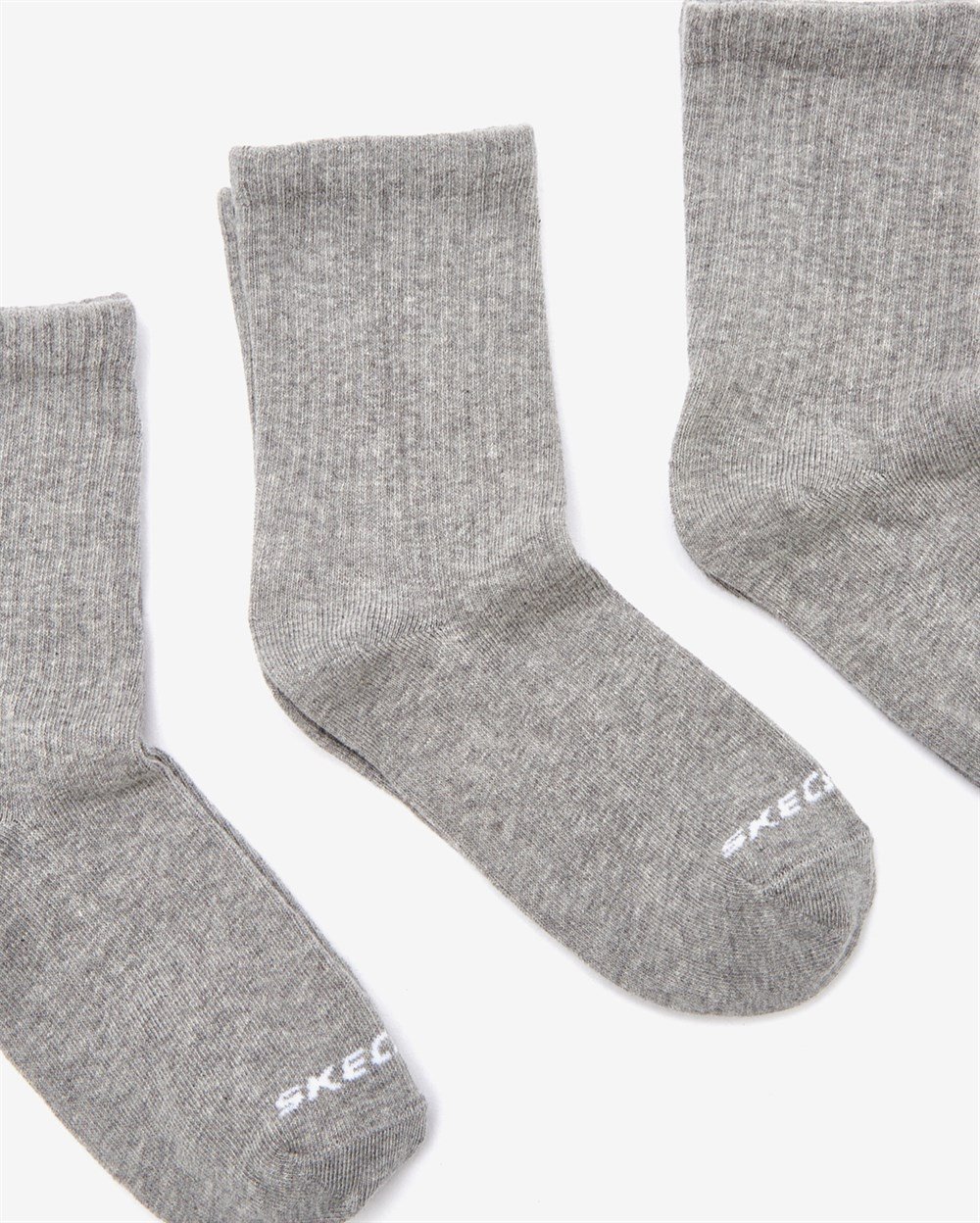 Skechers U 3 Pack Crew Cut Socks Unisex Gri Çorap - S212283-035