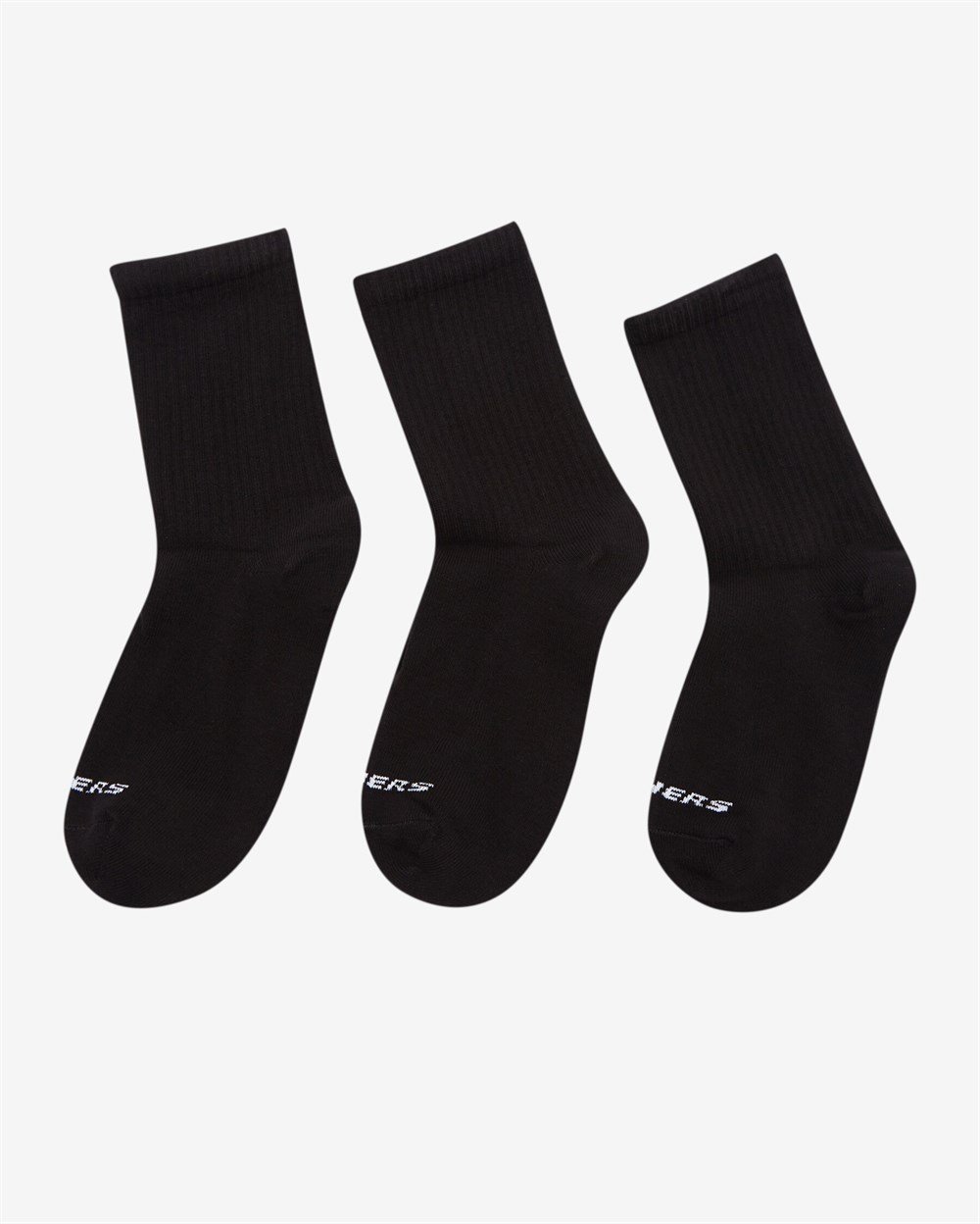 Skechers U 3 Pack Crew Cut Socks Unisex Siyah Çorap - S212283-001