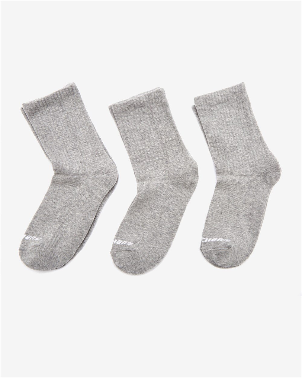 Skechers U 3 Pack Crew Cut Socks Unisex Gri Çorap - S212283-035