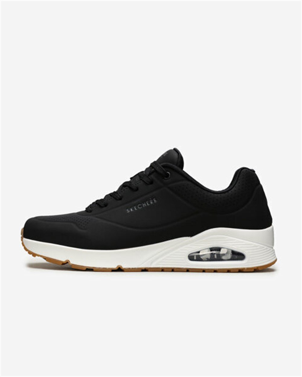 Skechers Uno - Stand On Air Erkek Siyah Günlük Ayakkabı - 52458 BLK